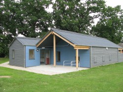 Photograph of the exterior of Thurston Childcare building on Church Road
