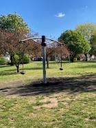 Rotator swing in a playing field