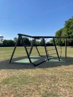 Climbing apparatus at the Recreation Ground on a sunny day