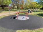 roundabout equipment at the New Green play area