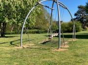 Cocowave swing in a play area